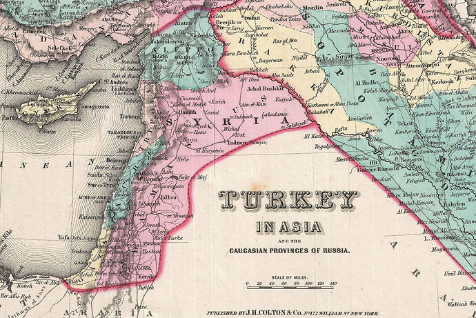 Turkey in Asia, 1855.