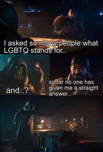 As opposed to a gay answer